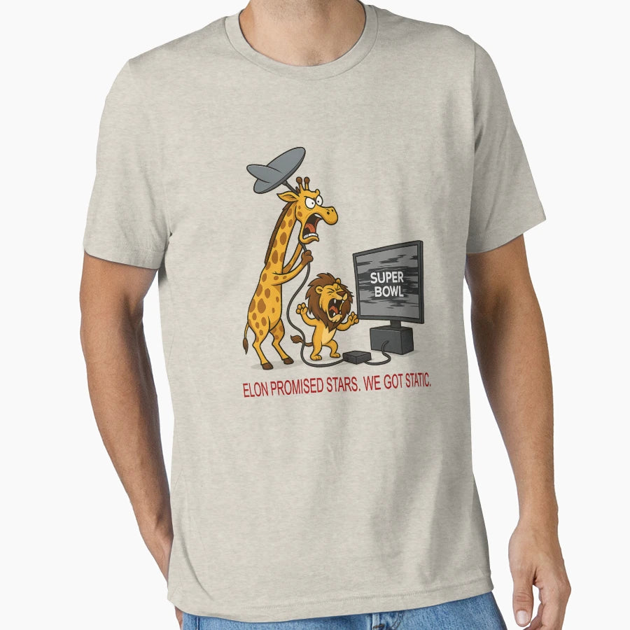 Elon Promised Stars We Got Static T-Shirt - Streetwear Style Unisex - T-Shirt, Sweatshirt, Hoodie