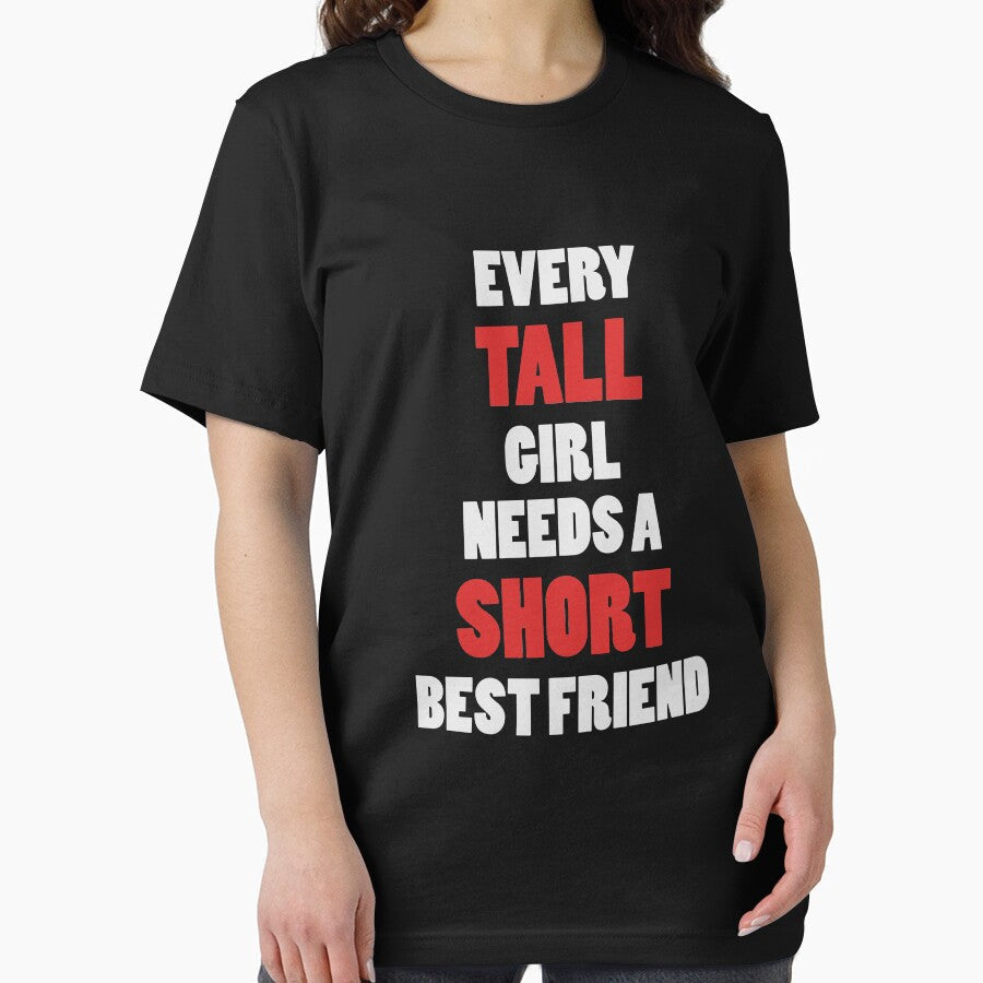 Every Tall Girl Needs A Short Best Friend Funny Great - Adult & Kids T-Shirts, Sweatshirts & Hoodies apparel design preview 2