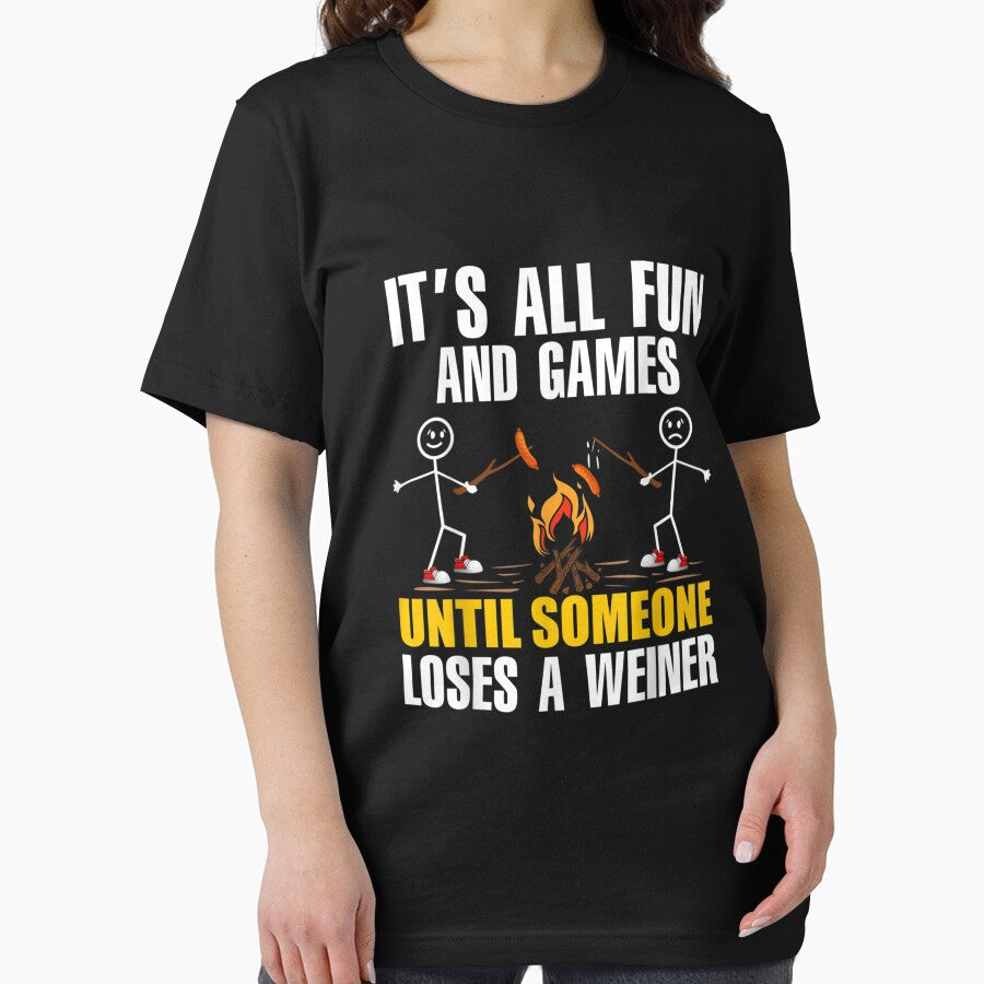 Funny Camping It's Fun And Games Until Someone Loses - Adult & Kids T-Shirts, Sweatshirts & Hoodies apparel design preview 2