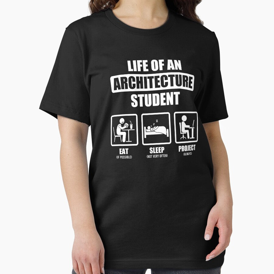Life Of An Architecture Funny Student by maurrathania - Adult & Kids T-Shirts, Sweatshirts & Hoodies apparel design preview 2