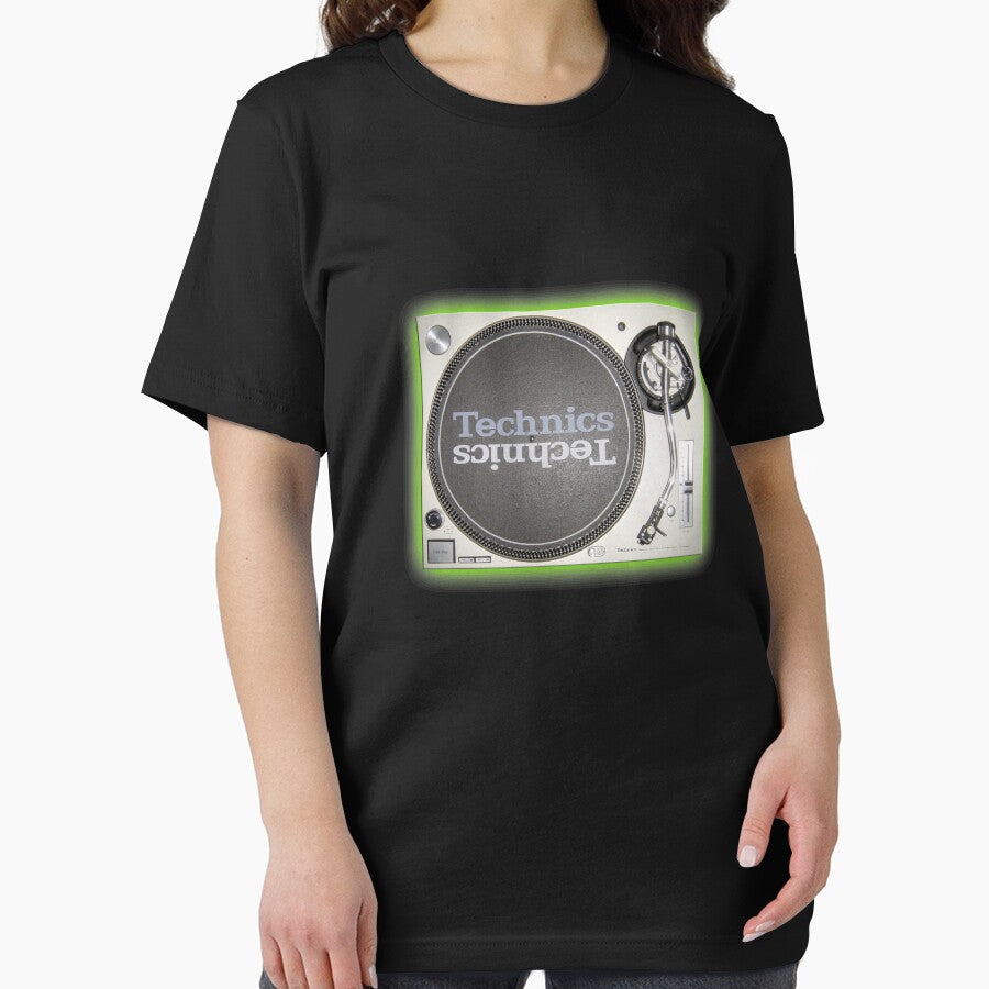 Technics 1200 Glow by ChrisPfeiffer - Adult & Kids T-Shirts, Sweatshirts & Hoodies apparel design preview 2