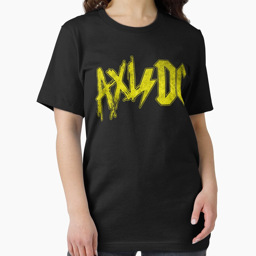 Axl/DC Yellow Logo Modern by OhighO76 - Adult & Kids T-Shirts, Sweatshirts & Hoodies apparel design preview 2