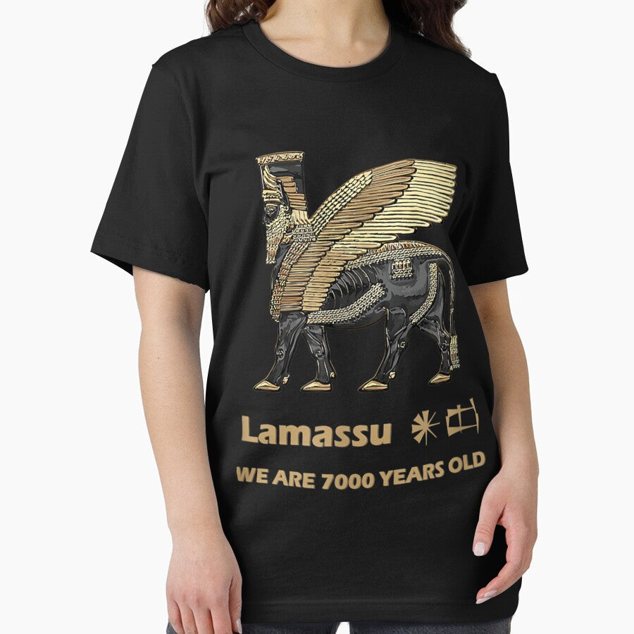 Lamassu Mesopotamia Landmarks Iraq Ancient by - Adult & Kids T-Shirts, Sweatshirts & Hoodies apparel design preview 2
