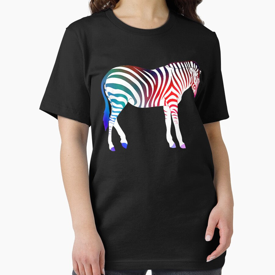 Africa Zebra Rainbow Stripe by GrahamWalsh - Adult & Kids T-Shirts, Sweatshirts & Hoodies apparel design preview 2
