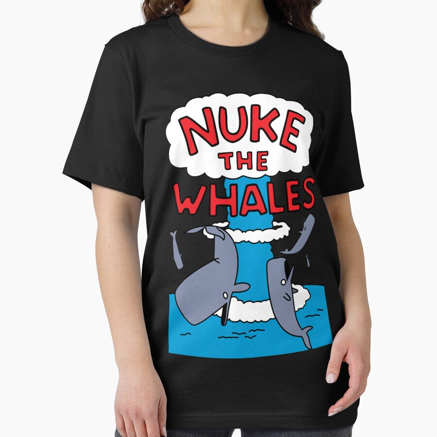 Nuke The Whales Essential by Bodoshoputr - Adult & Kids T-Shirts, Sweatshirts & Hoodies apparel design preview 2