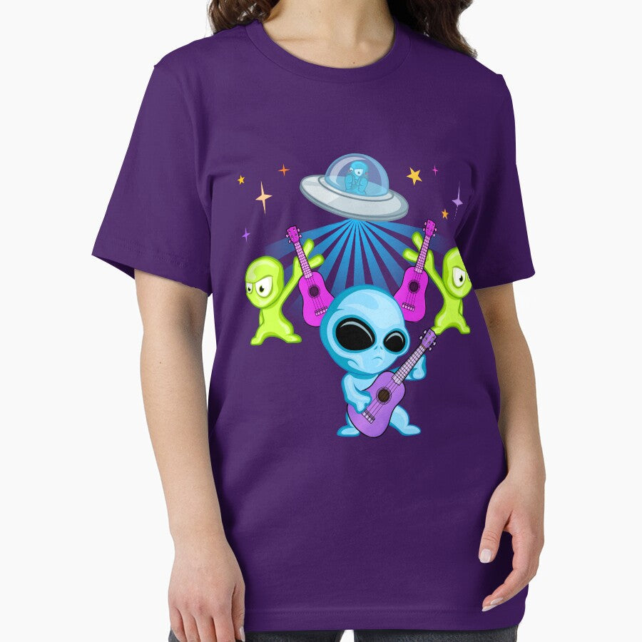 Ukulaliens Ukulele Club Original Logo by - Adult & Kids T-Shirts, Sweatshirts & Hoodies apparel design preview 2
