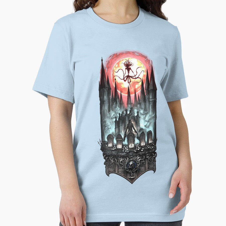 Bloodborne-Art by AudreyPiquet - Adult & Kids T-Shirts, Sweatshirts & Hoodies apparel design preview 2