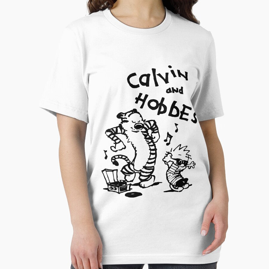 Dancing calvin and art comics hobbes gift for fans by - Adult & Kids T-Shirts, Sweatshirts & Hoodies apparel design preview 2