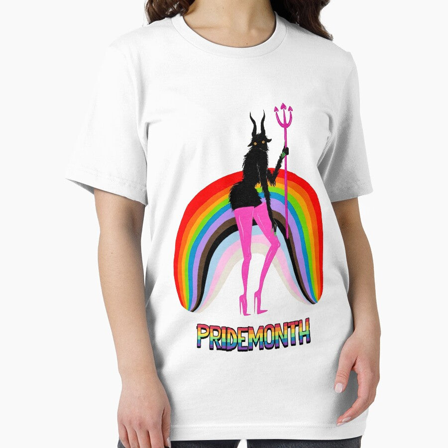 Pridemonth Demon Rainbow Cool Pride Month by tessaaxx - Adult & Kids T-Shirts, Sweatshirts & Hoodies apparel design preview 2