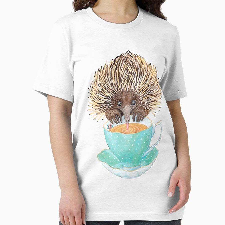 Animal Echidna tea by Ruta - Adult & Kids T-Shirts, Sweatshirts & Hoodies apparel design preview 2