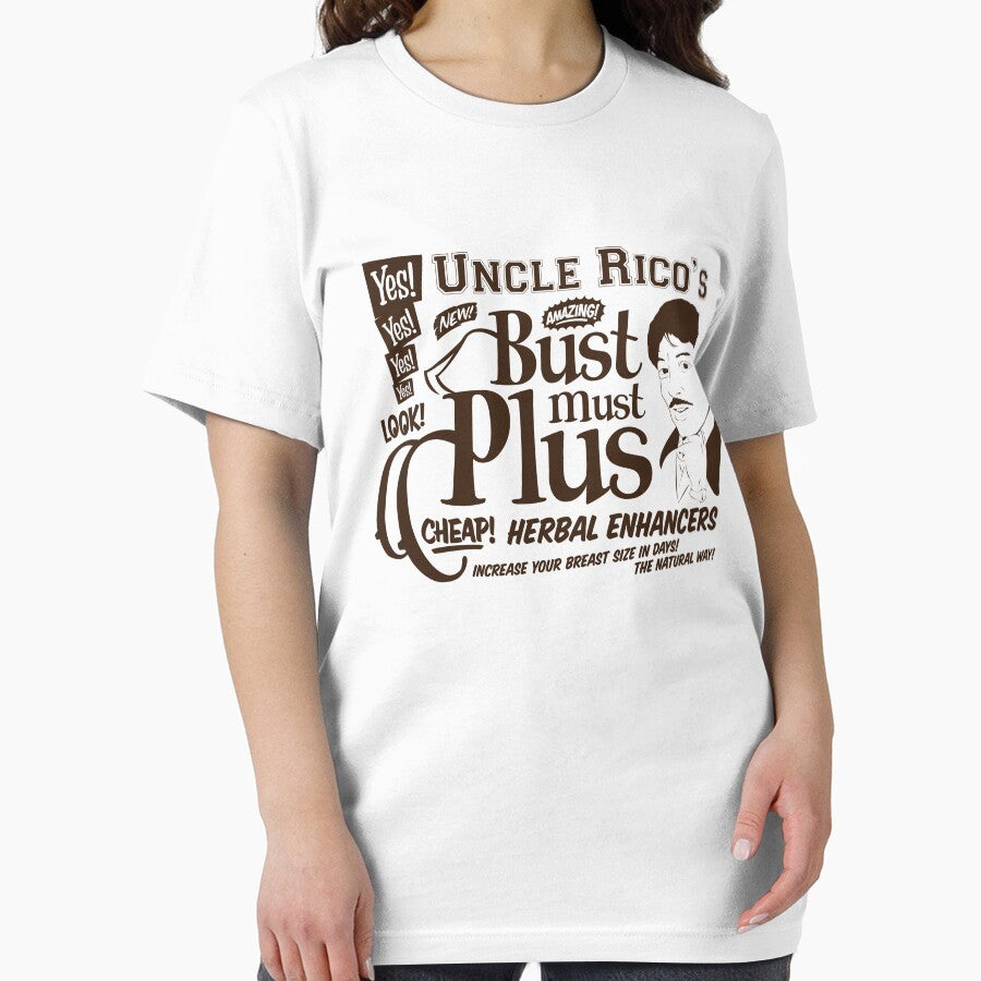 Uncle Rico Bust Must Plus by 8bithustler - Adult & Kids T-Shirts, Sweatshirts & Hoodies apparel design preview 2