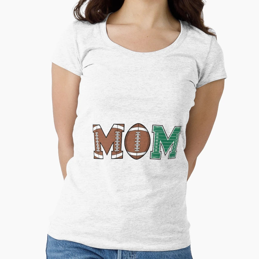 Mom 1 Year Old Football First T-Shirt - Casual Everyday Wear Men Women - T-Shirt, Sweatshirt, Hoodie