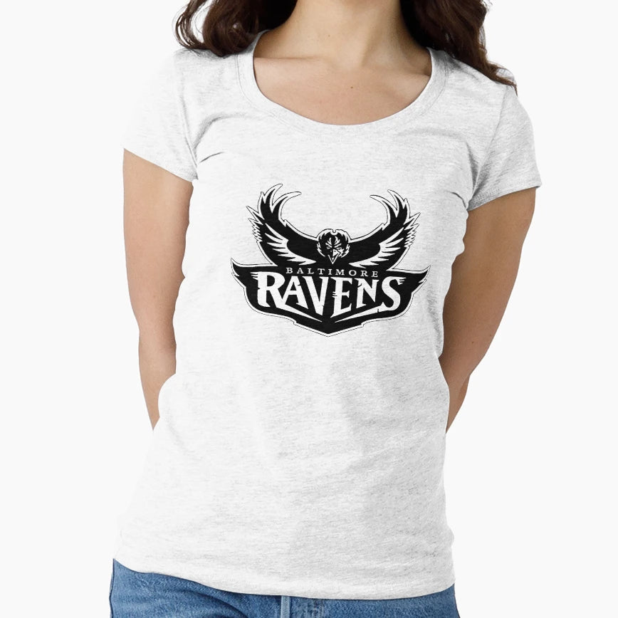 Ravens B W T-Shirt - Aesthetic Graphic Men Women - T-Shirt, Sweatshirt, Hoodie