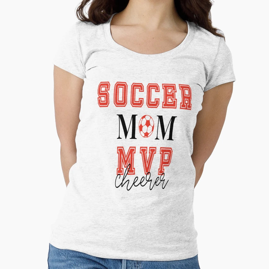 Soccer Mom Mvp Cheerer T-Shirt - Trendy Graphic for Adults - T-Shirt, Sweatshirt, Hoodie