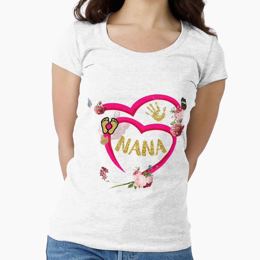 Happiness Is Being Nana T-Shirt - Aesthetic Graphic for Adults - T-Shirt, Sweatshirt, Hoodie
