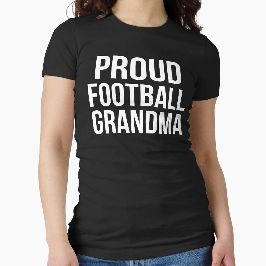 Football Grandma Proud Football Grandma T-Shirt - Unique Graphic Unisex - T-Shirt, Sweatshirt, Hoodie