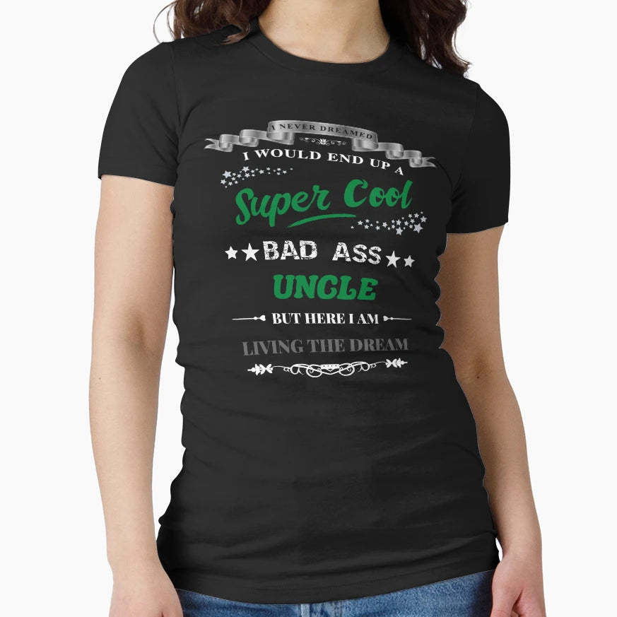 Super Uncle Green T-Shirt - Trendy Graphic for Adults - T-Shirt, Sweatshirt, Hoodie