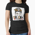 Messy Bun Loud And Proud Soccer Mom Mothers T-Shirt - Graphic Print Unisex - T-Shirt, Sweatshirt, Hoodie