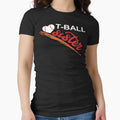 T Ball Sister Art Female Sibling T-Shirt - Minimalist Print for Adults - T-Shirt, Sweatshirt, Hoodie
