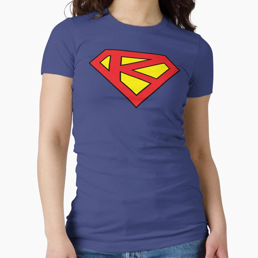 K Superhero Emblem T-Shirt - Aesthetic Graphic Unisex - T-Shirt, Sweatshirt, Hoodie