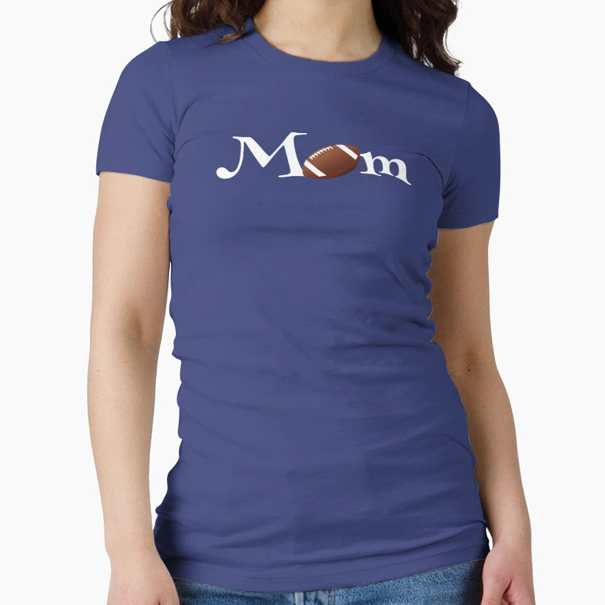 Football Mom Supportive American Football T-Shirt - Unique Graphic Unisex - T-Shirt, Sweatshirt, Hoodie