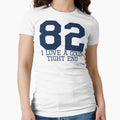 I Love Good Tight End Front Blue T-Shirt - Aesthetic Graphic Unisex - T-Shirt, Sweatshirt, Hoodie