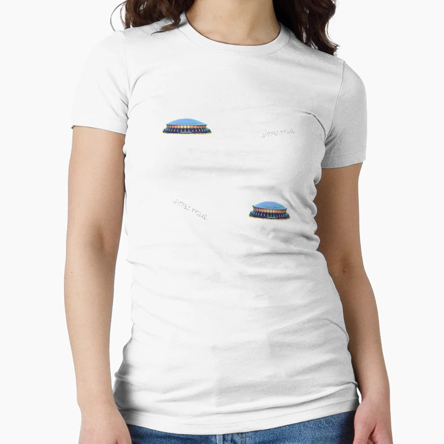 Louisiana Superdome Pattern T-Shirt - Minimalist Print Unisex - T-Shirt, Sweatshirt, Hoodie