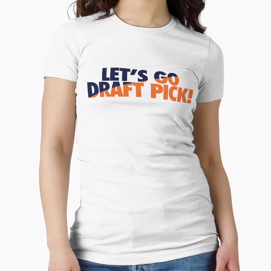 Lets Go Draft Pick Chi Split T-Shirt - Fun Novelty Design Men Women - T-Shirt, Sweatshirt, Hoodie