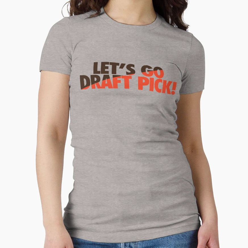 Lets Go Draft Pick Cle Split T-Shirt - Trendy Graphic for Adults - T-Shirt, Sweatshirt, Hoodie