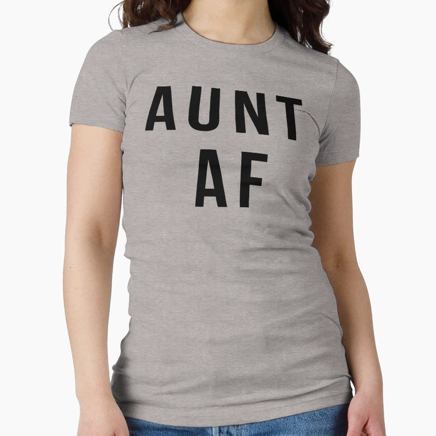 Aunt Af Funny Auntie Favorite Aunt Fun T-Shirt - Minimalist Print Unisex - T-Shirt, Sweatshirt, Hoodie