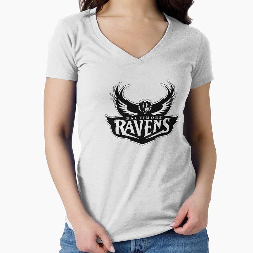 Ravens B W T-Shirt - Streetwear Style Men Women - T-Shirt, Sweatshirt, Hoodie