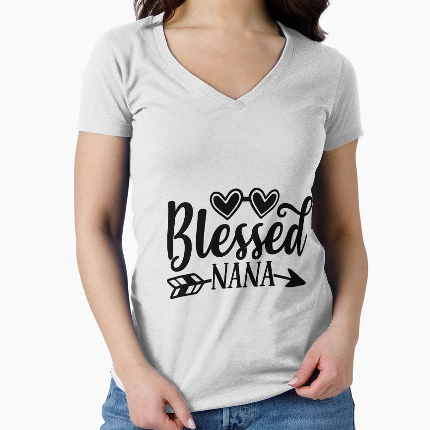 Blessed Nana T-Shirt - Minimalist Print Men Women - T-Shirt, Sweatshirt, Hoodie