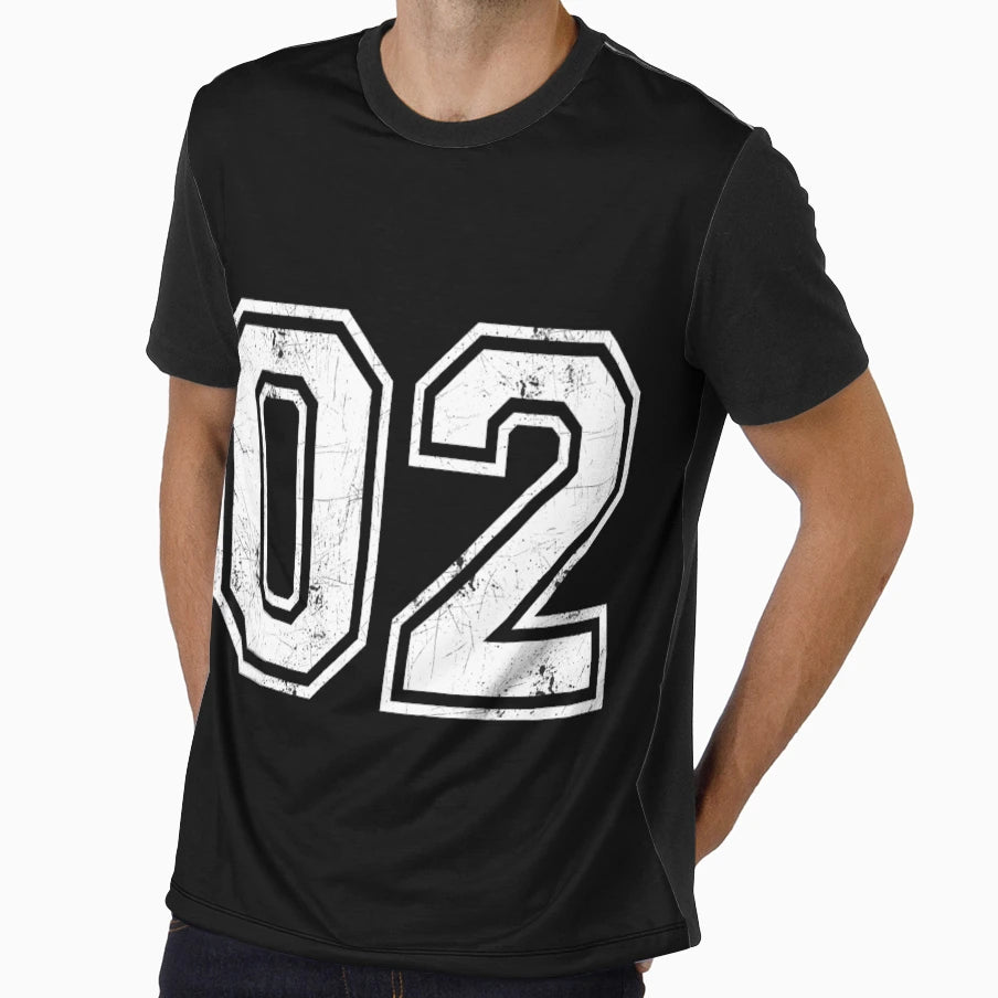 02 Jersey Jerseys Number 2 Jersey T-Shirt - Aesthetic Graphic Men Women - T-Shirt, Sweatshirt, Hoodie