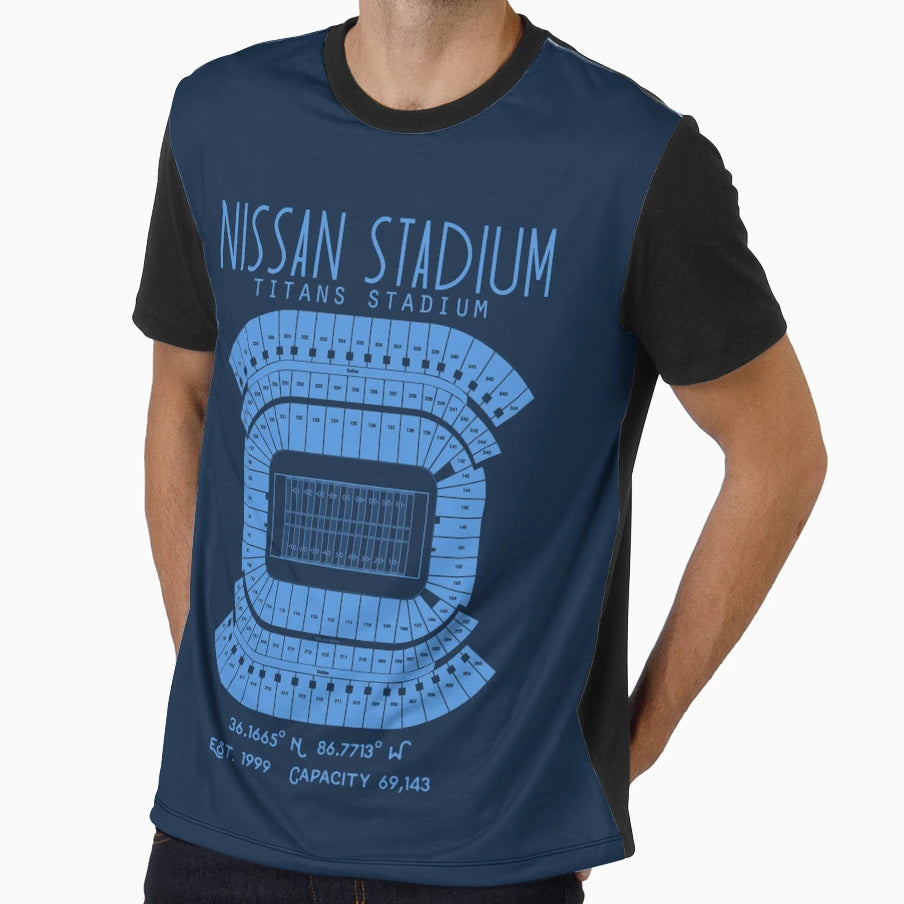 Tennessee Titans Nissanstadium T-Shirt - Aesthetic Graphic for Adults - T-Shirt, Sweatshirt, Hoodie