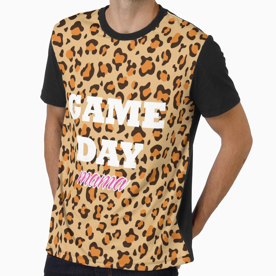 Game Day Leopard Mama T-Shirt - Streetwear Style Men Women - T-Shirt, Sweatshirt, Hoodie