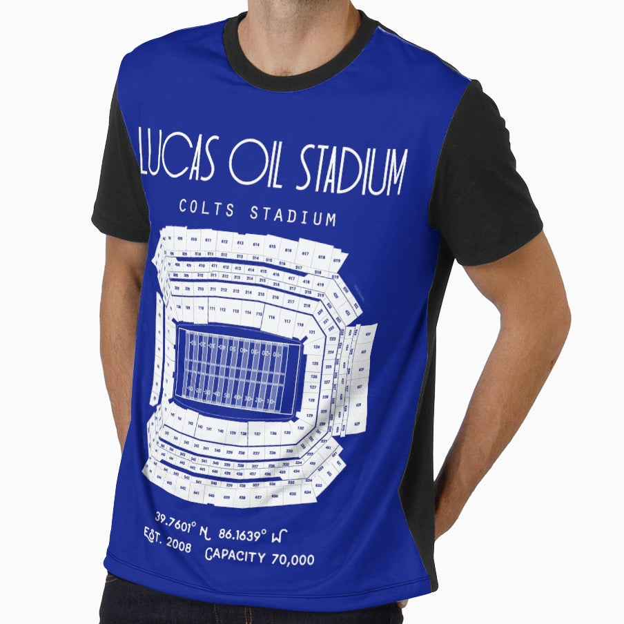 Indianapolis Colts Lucas Oil Stadium T-Shirt - Unique Graphic Men Women - T-Shirt, Sweatshirt, Hoodie