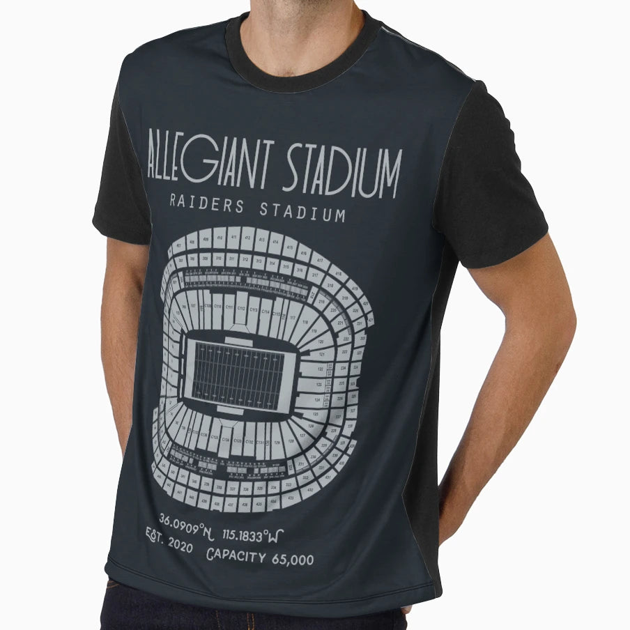 Las Vegas Raiders Allegiant Stadium T-Shirt - Novelty Apparel Men Women - T-Shirt, Sweatshirt, Hoodie