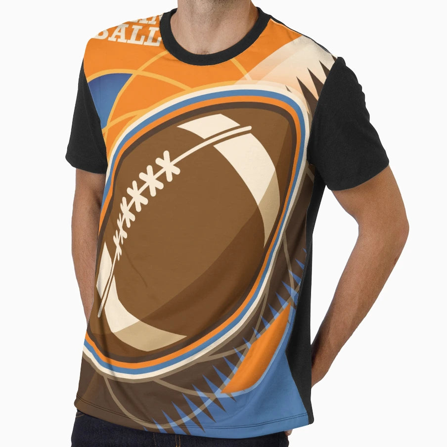 American Football Sport Ball T-Shirt - Streetwear Style Unisex - T-Shirt, Sweatshirt, Hoodie