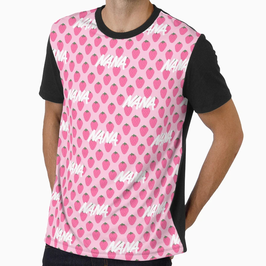 Nana Anime Strawberries T-Shirt - Minimalist Print Unisex - T-Shirt, Sweatshirt, Hoodie