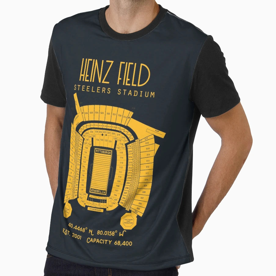 Pittsburgh Steelers Heinz Field Stadium T-Shirt - Unique Graphic Men Women - T-Shirt, Sweatshirt, Hoodie
