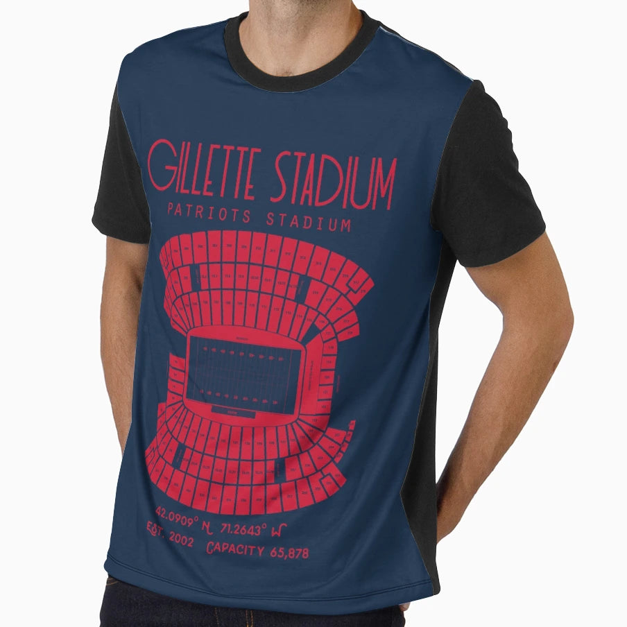 New England Patriots Gillette Stadium T-Shirt - Streetwear Style Men Women - T-Shirt, Sweatshirt, Hoodie