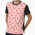 Nana Anime Strawberry Pattern T-Shirt - Fun Novelty Design for Adults - T-Shirt, Sweatshirt, Hoodie