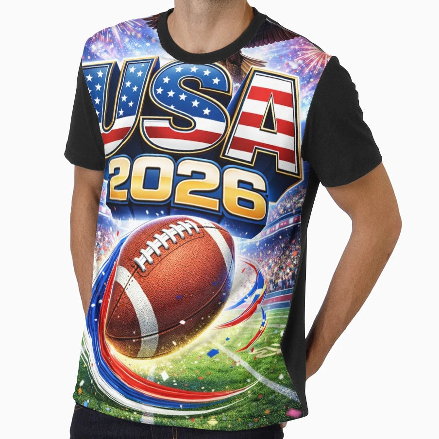 American Football Usa Sports Art T-Shirt - Trendy Graphic for Adults - T-Shirt, Sweatshirt, Hoodie