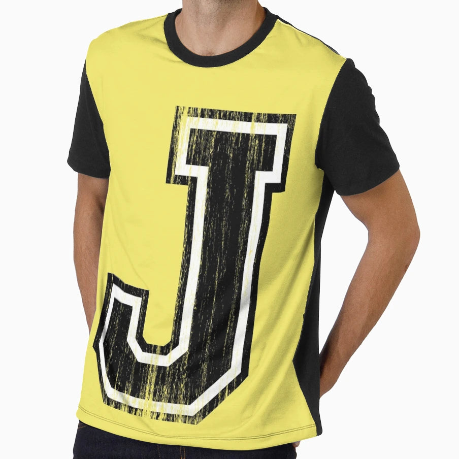 Big Varsity Letter J T-Shirt - Minimalist Print Men Women - T-Shirt, Sweatshirt, Hoodie