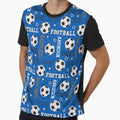 Football Soccer Hall Fame Blue T-Shirt - Custom Art Print for Adults - T-Shirt, Sweatshirt, Hoodie