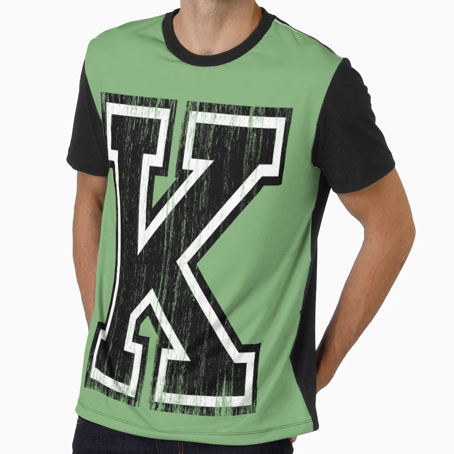Big Varsity Letter K T-Shirt - Fun Novelty Design for Adults - T-Shirt, Sweatshirt, Hoodie