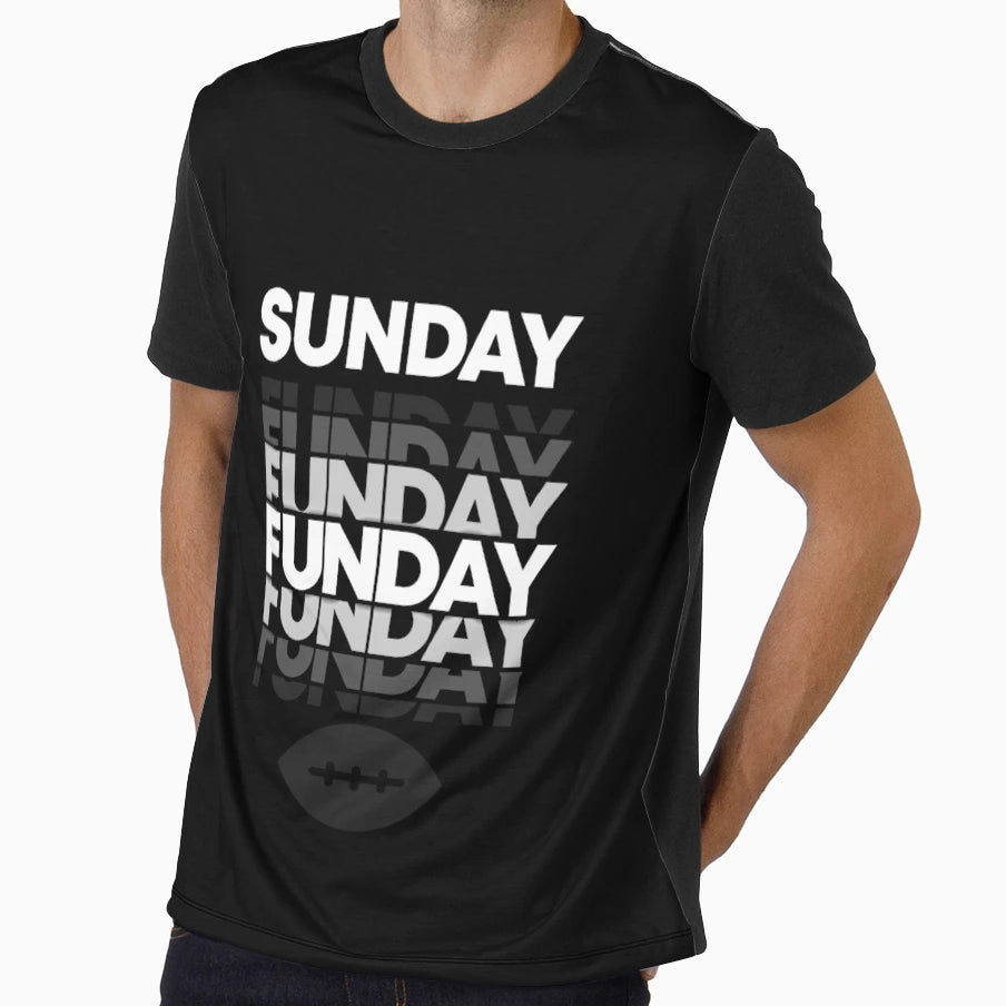 Sunday Funday Chicage Football T-Shirt - Fun Novelty Design Men Women - T-Shirt, Sweatshirt, Hoodie