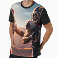 Two Football Players Competing T-Shirt - Casual Everyday Wear for Adults - T-Shirt, Sweatshirt, Hoodie