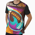 American Football Sport Ball Abstract T-Shirt - Trendy Graphic for Adults - T-Shirt, Sweatshirt, Hoodie