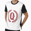 Rustic Red Monogram Letter Q T-Shirt - Streetwear Style for Adults - T-Shirt, Sweatshirt, Hoodie